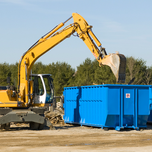 can i request a rental extension for a residential dumpster in Caesarscreek